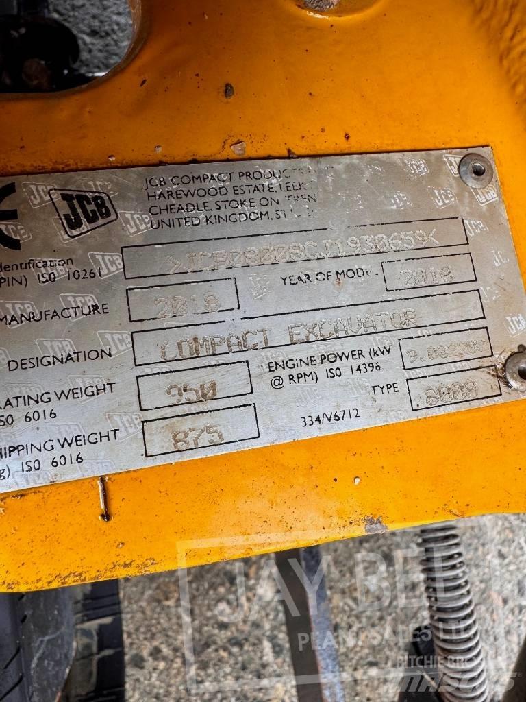 JCB Micro Mini kotrók < 7t
