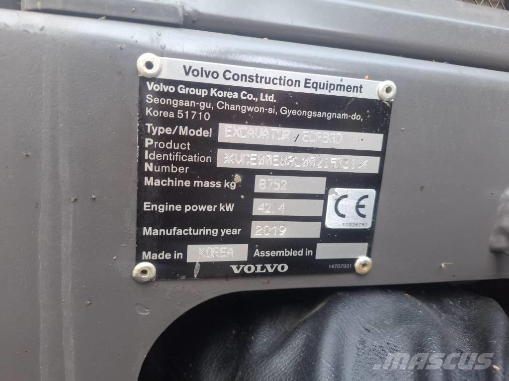 Volvo ECR 88 D Közepes (midi) kotrók 7 t - 12 t