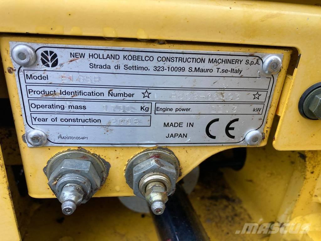 New Holland E 18 SR Mini kotrók < 7t