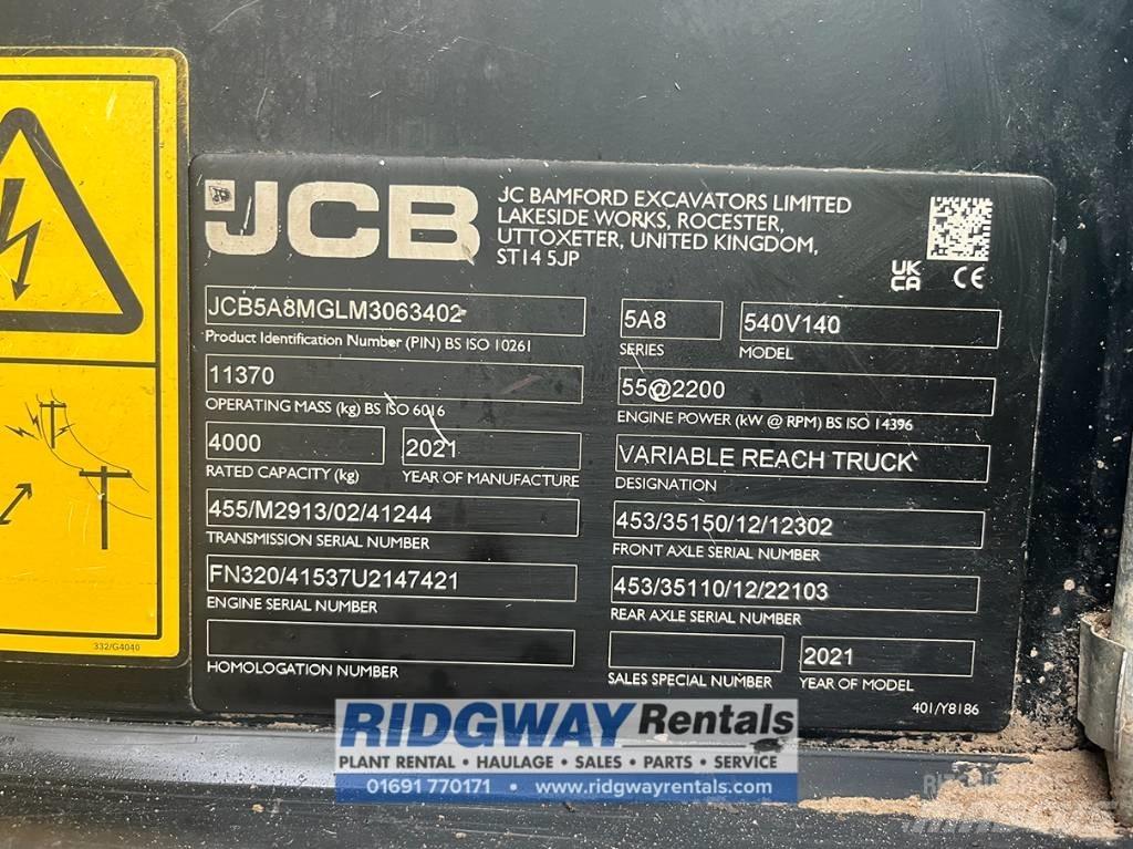JCB 540-140 Teleszkópos rakodók