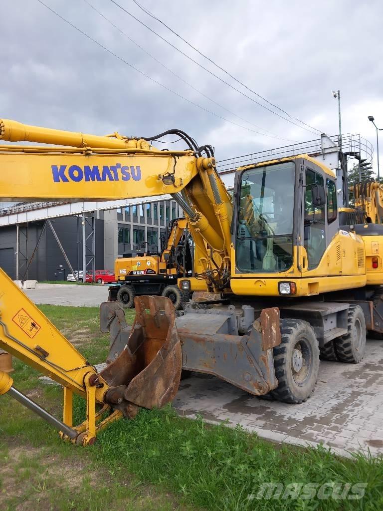Komatsu PW 180-7EO Gumikerekes kotrók