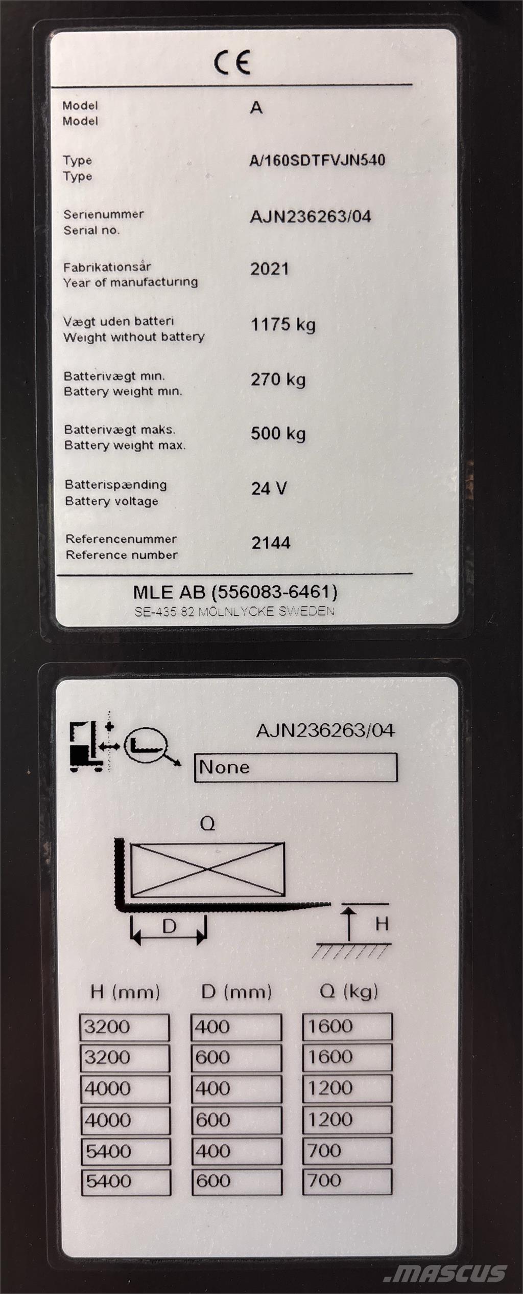 Atlet AJN160 Elektromos gyalogkíséretű targoncák