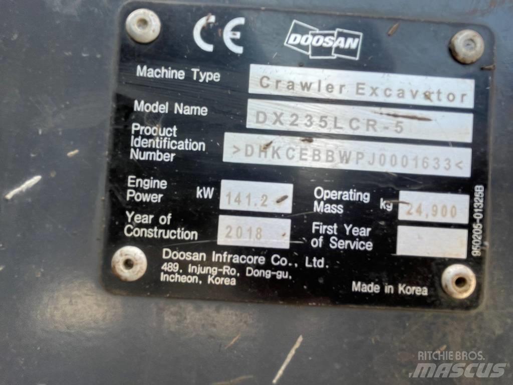 Doosan DX 235 LCR-5 Lánctalpas kotrók