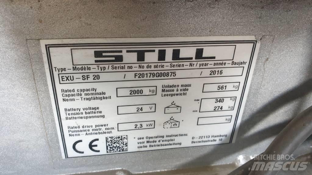 Still EXU-SF 20 Vezetőállásos alacsony emelőkocsi