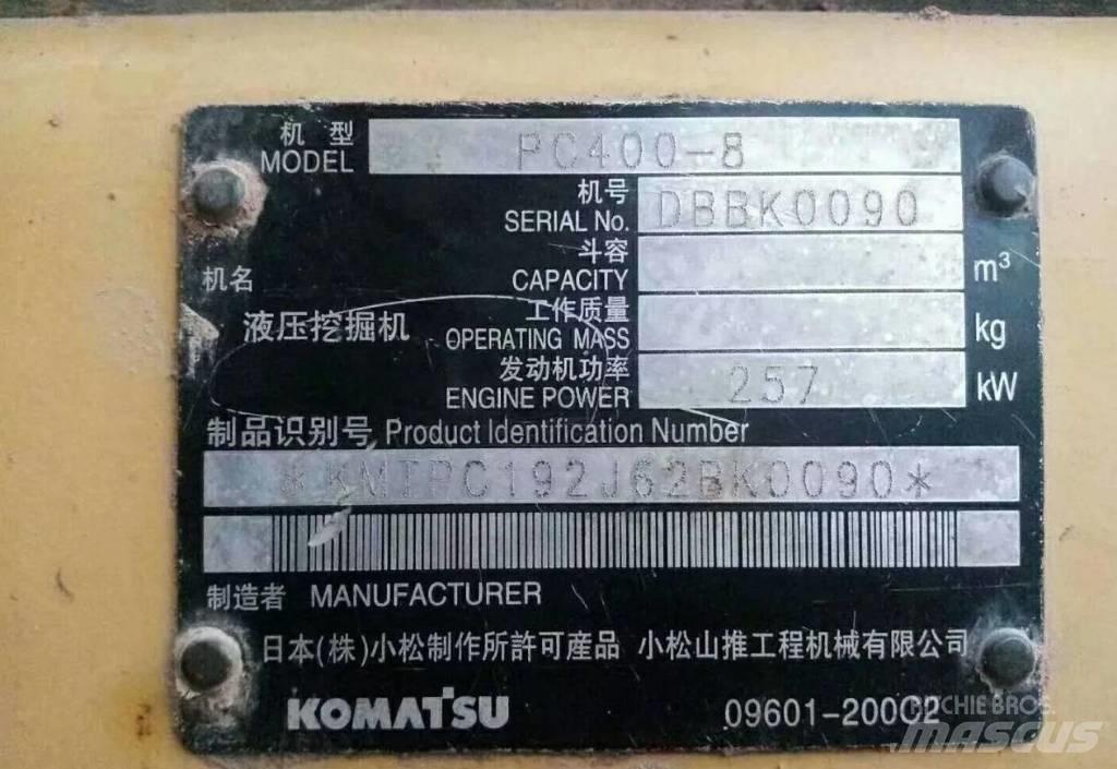 Komatsu PC400-8 Lánctalpas kotrók