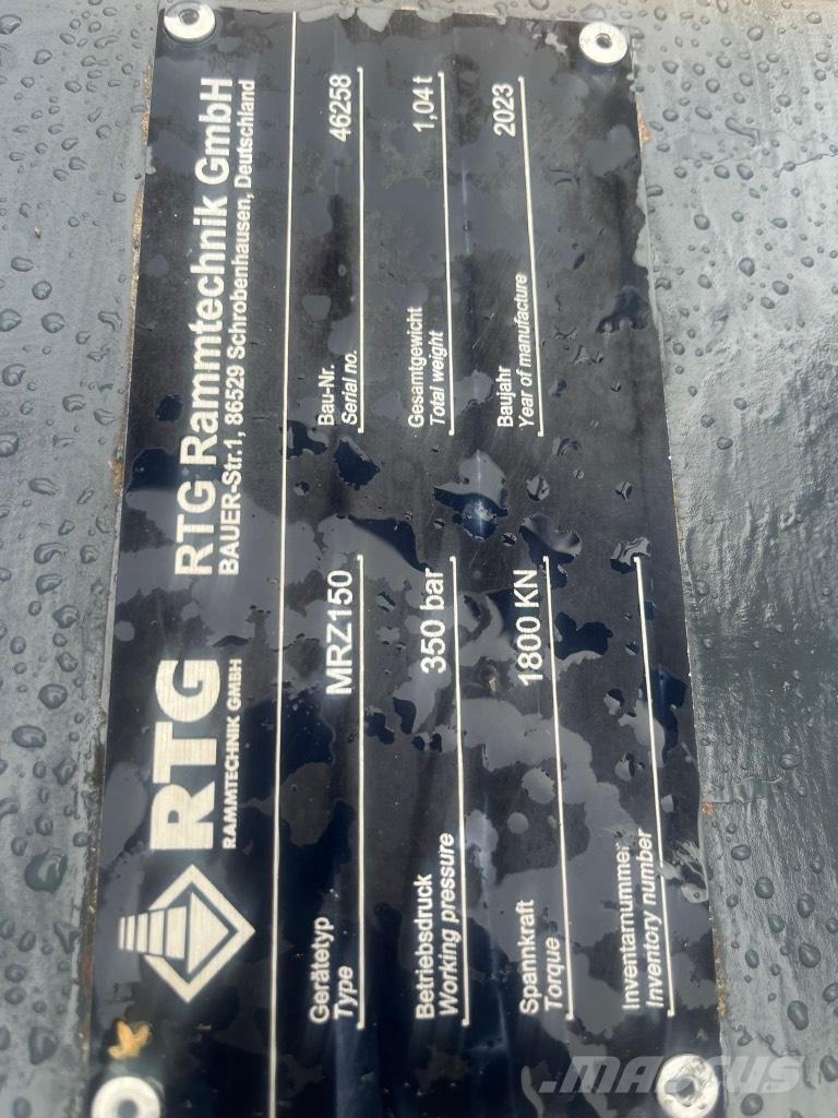 Bauer Vibro MR 145 V Piling equipment accessories and spare parts