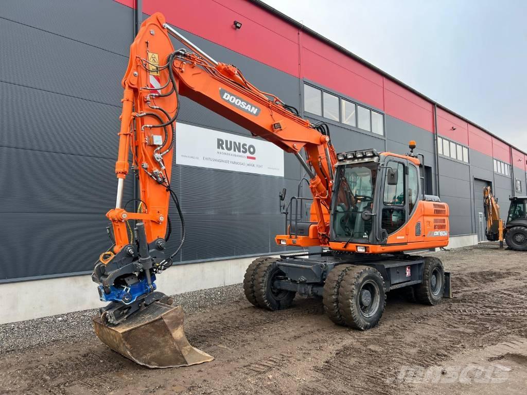 Doosan DX 160 W-3 Gumikerekes kotrók