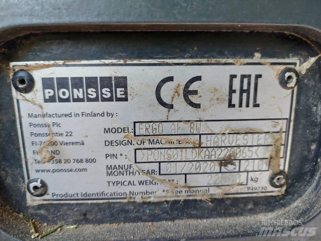 Ponsse Ergo AF 8W Betakarítók