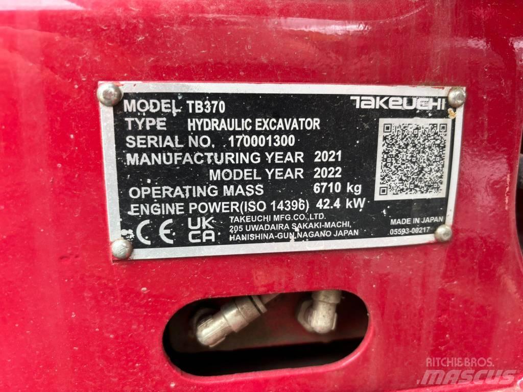 Takeuchi TB 370 Mini kotrók < 7t