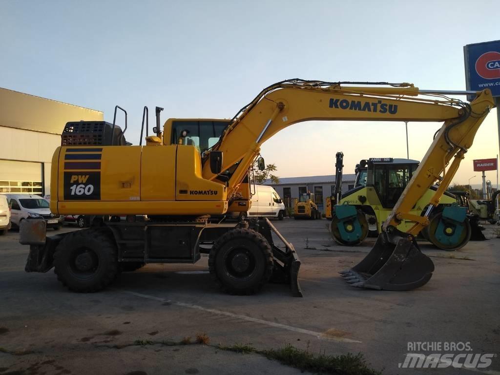 Komatsu pw160-11 Gumikerekes kotrók
