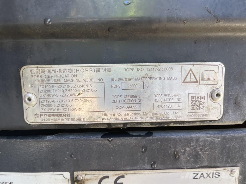 Hitachi ZX 210 LC-6 Lánctalpas kotrók