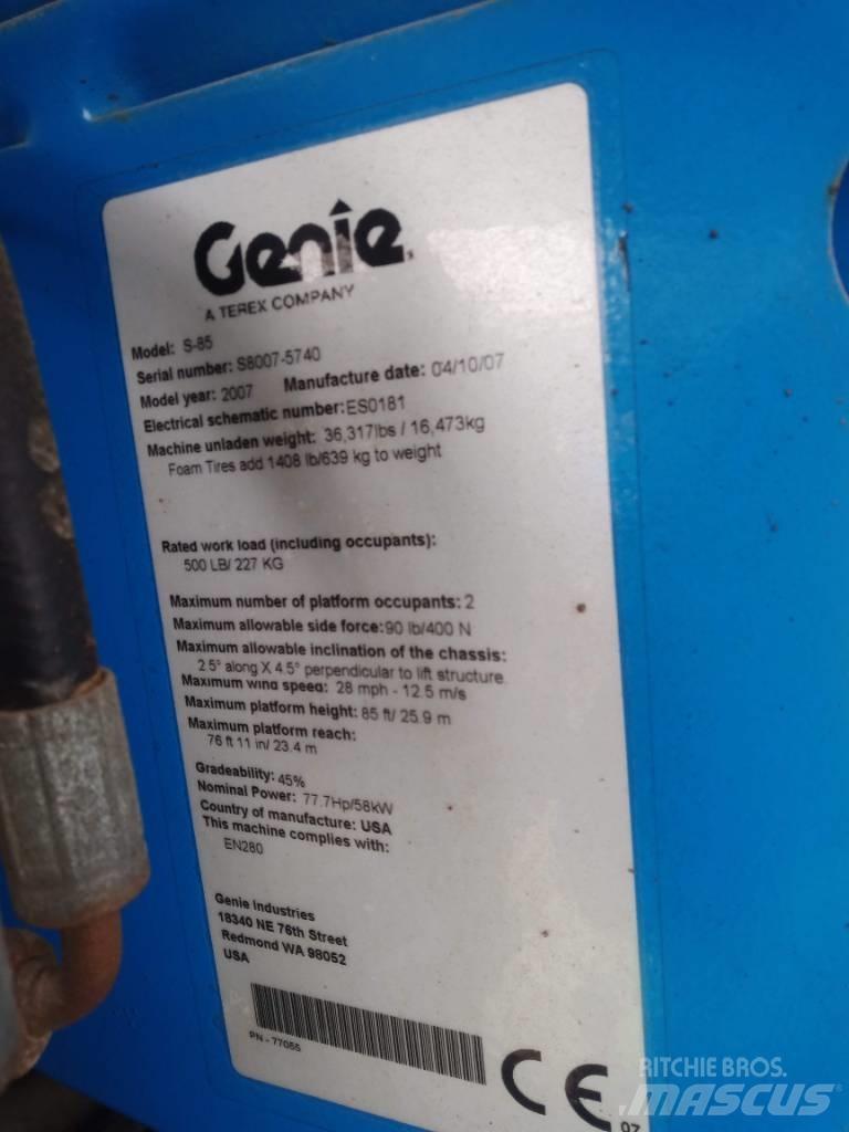Genie S 85 Teleszkópos emelők