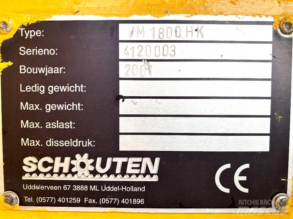 Schouten VM 1800 HK Úttakarító gépek