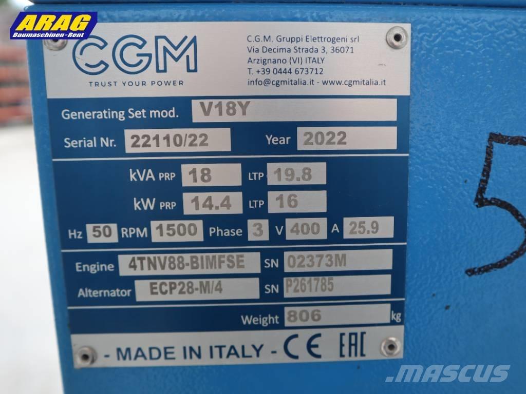 CGM V18Y Dízel áramfejlesztők