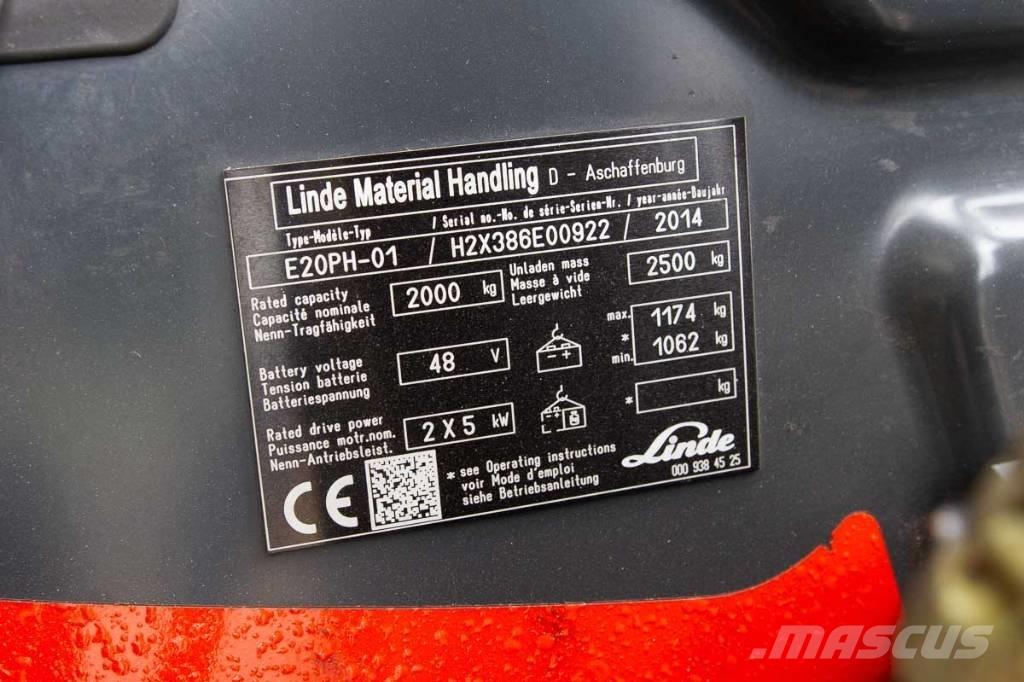 Linde E 20 Elektromos targoncák