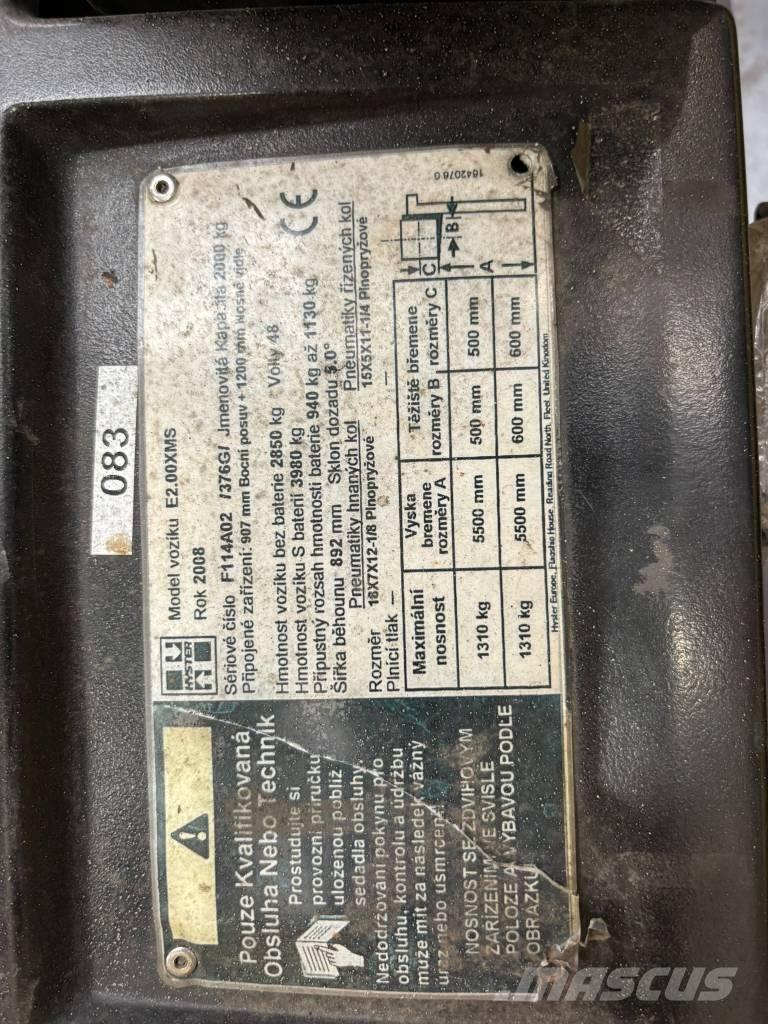 Hyster E2.00XMS Elektromos targoncák