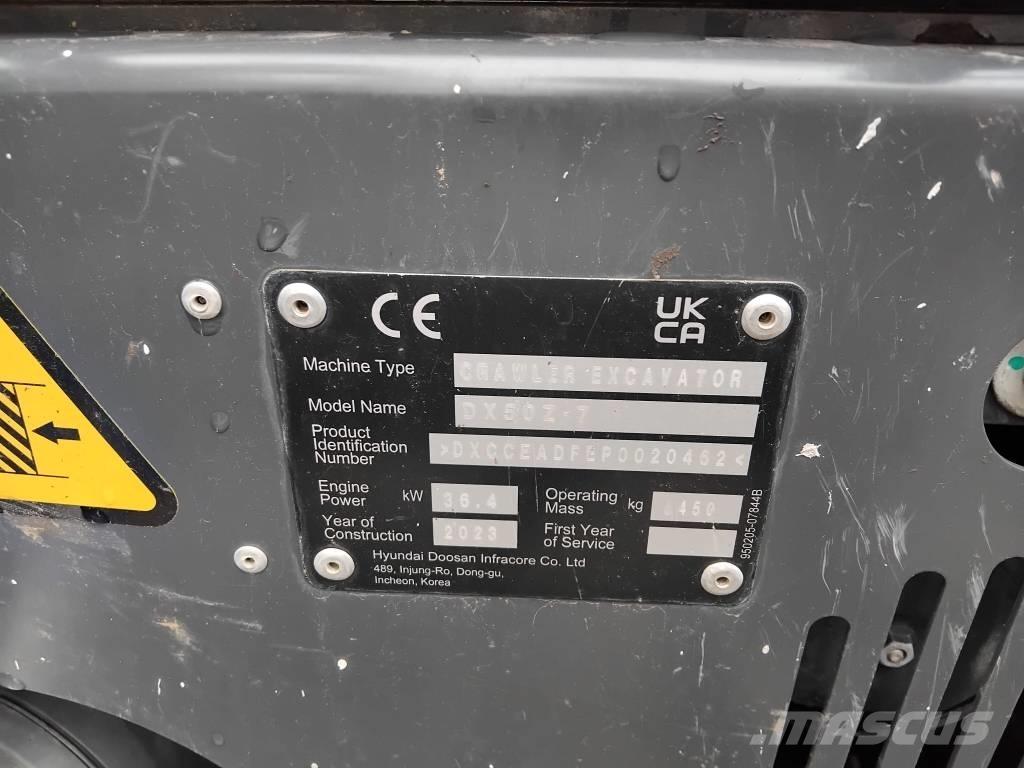 Develon DX 50 Z-7 Mini kotrók < 7t