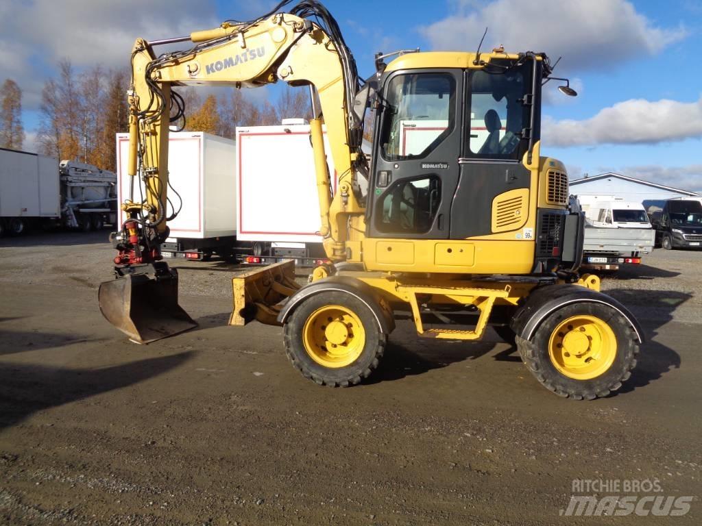 Komatsu PW 98 MR-6 Gumikerekes kotrók