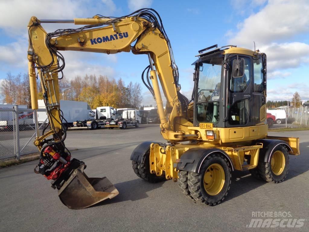 Komatsu PW 98 MR-6 Gumikerekes kotrók