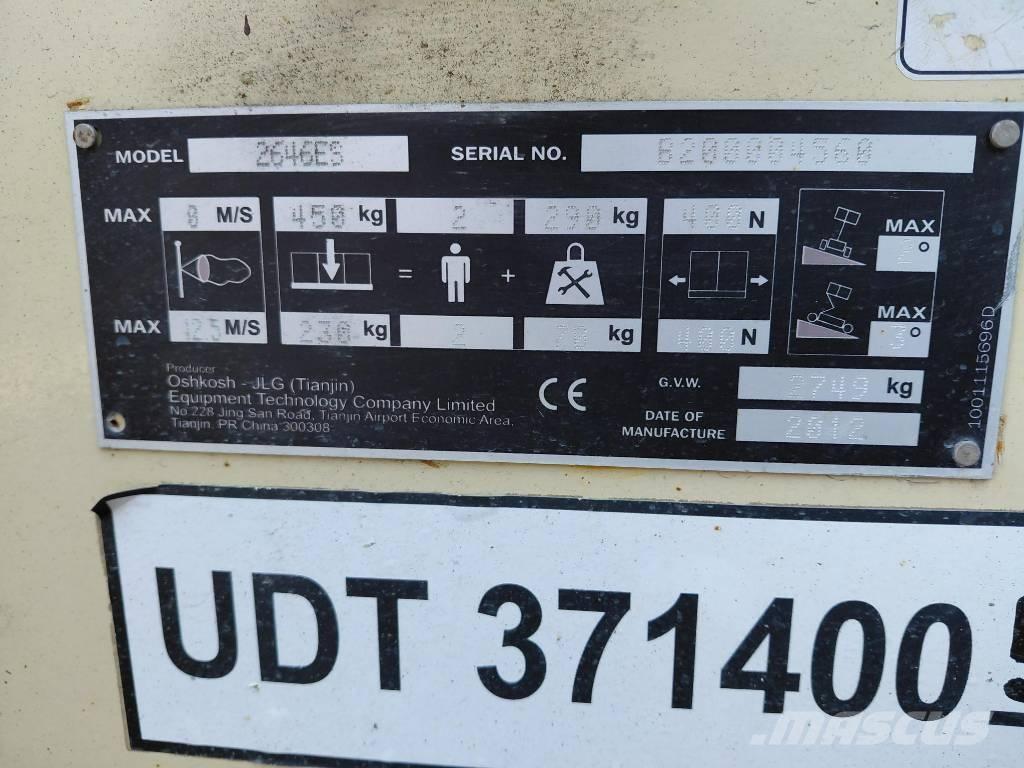 JLG 2646ES Ollós emelők