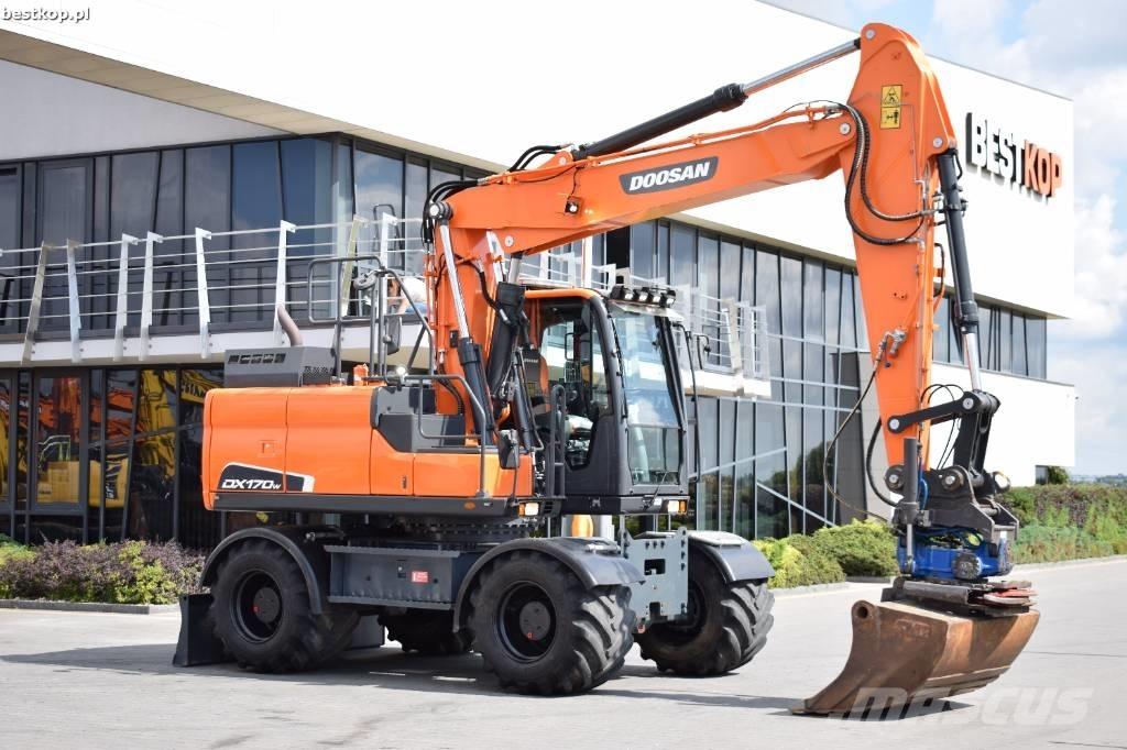 Doosan DX 170 W-5 Gumikerekes kotrók