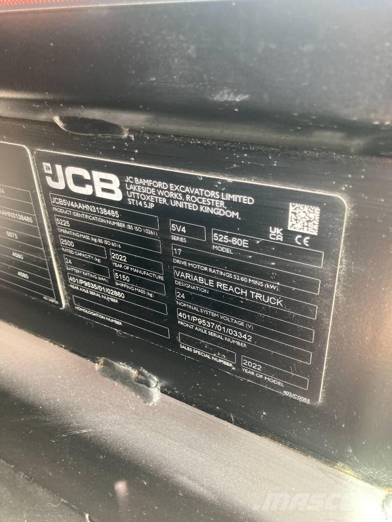 JCB 525-60 E Teleszkópos rakodók