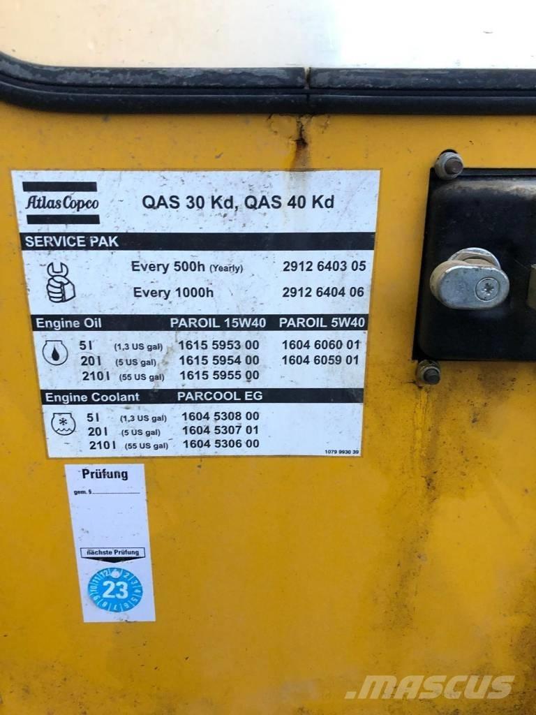Atlas Copco QAS 30 Dízel áramfejlesztők