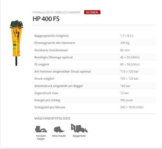 Indeco HP 400 FS Fejtőgépek