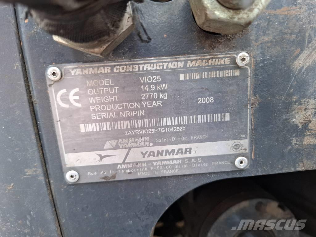 Yanmar ViO25 Mini kotrók < 7t