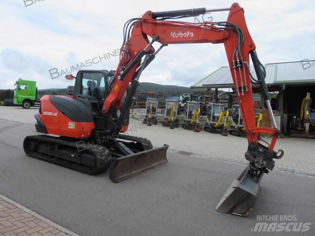 Kubota KX 080-4 Mini kotrók < 7t