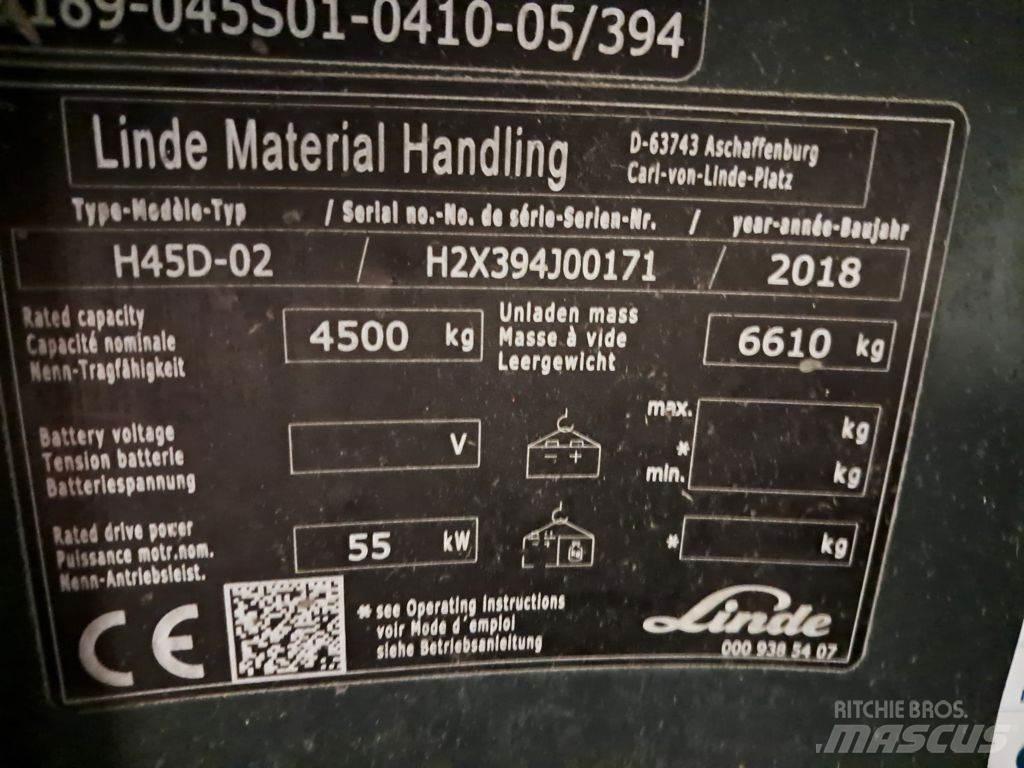 Linde H45D-02 Dízel targoncák