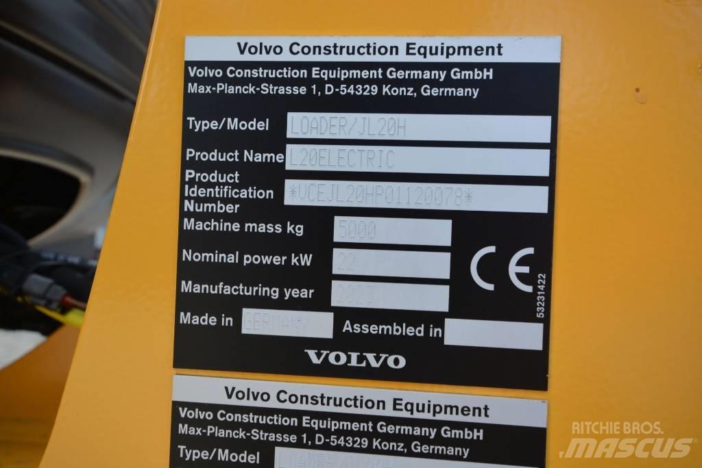 Volvo L 20 electric Gumikerekes homlokrakodók