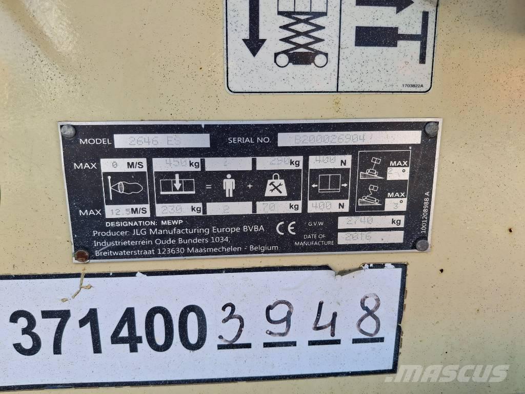 JLG 2646ES Ollós emelők
