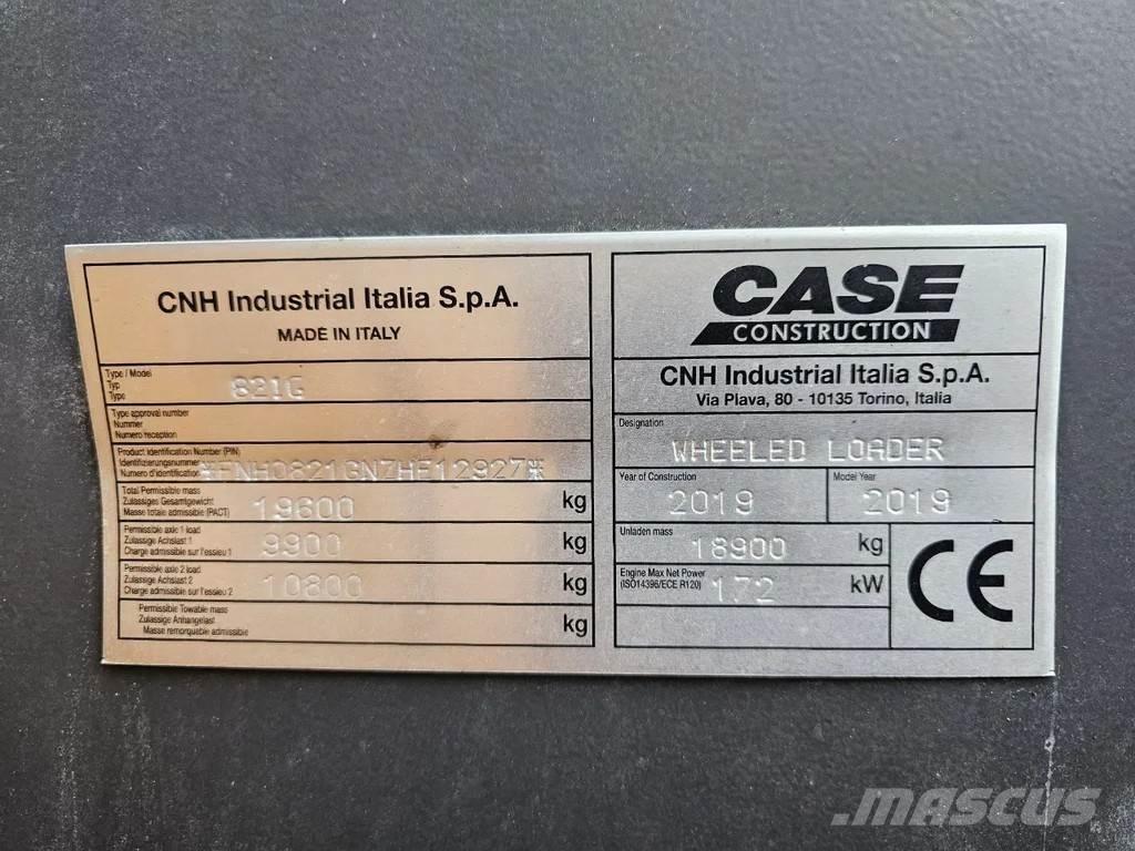 CASE 821G Gumikerekes homlokrakodók