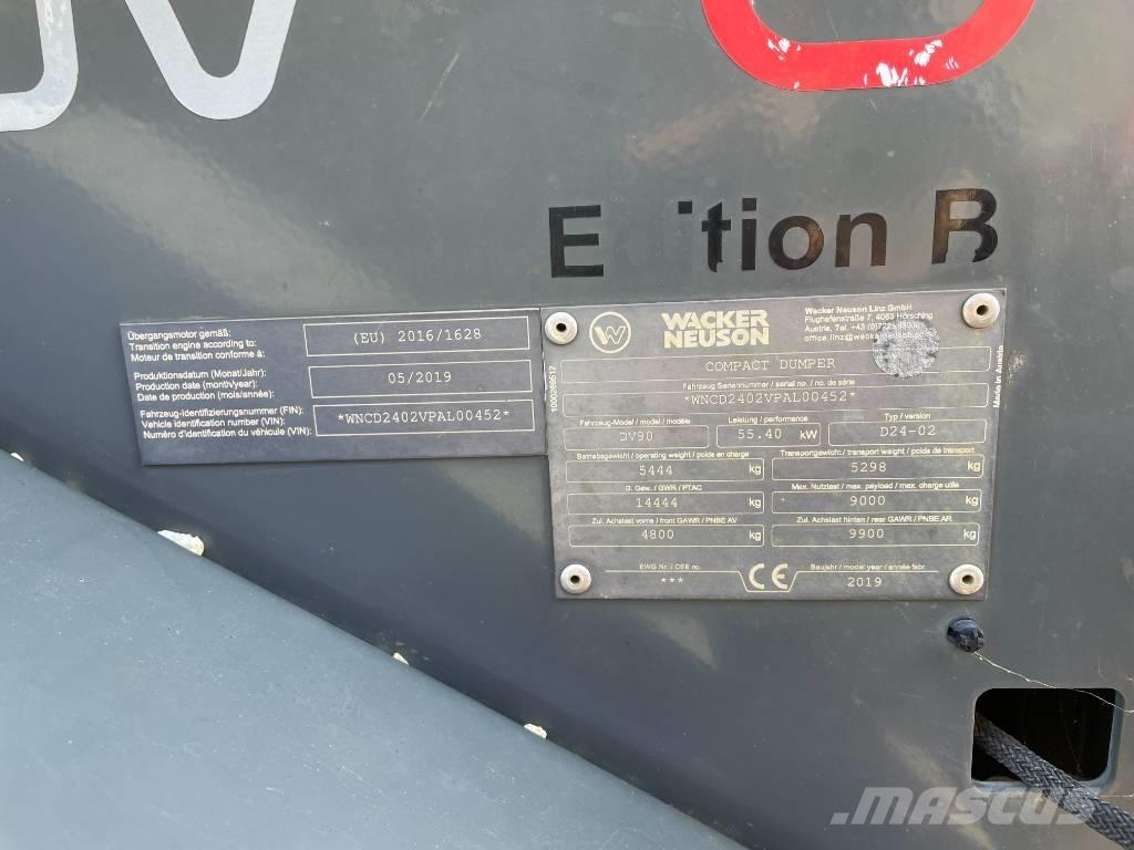 Wacker Neuson DV 90 Mezei dömperek