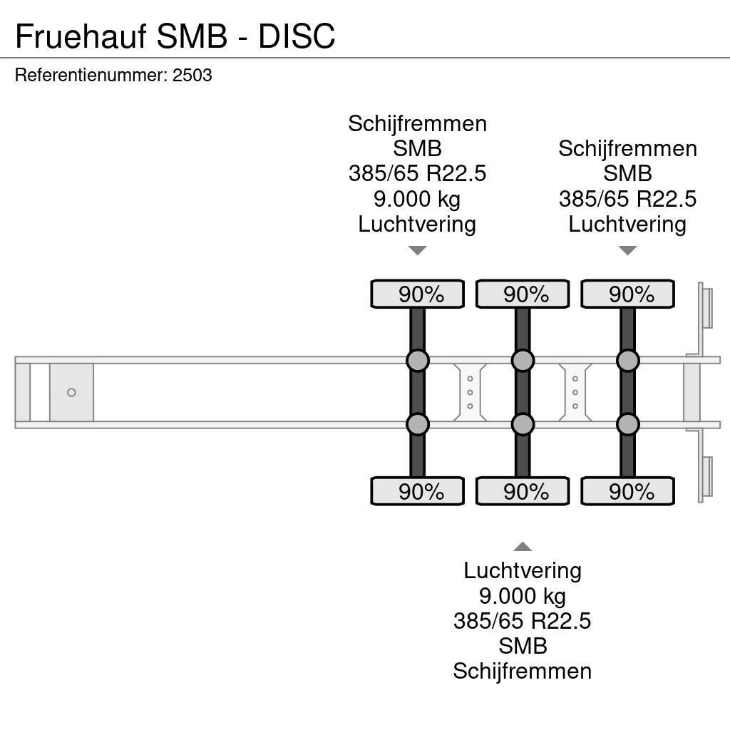 Fruehauf SMB - DISC Elhúzható ponyvás félpótkocsik