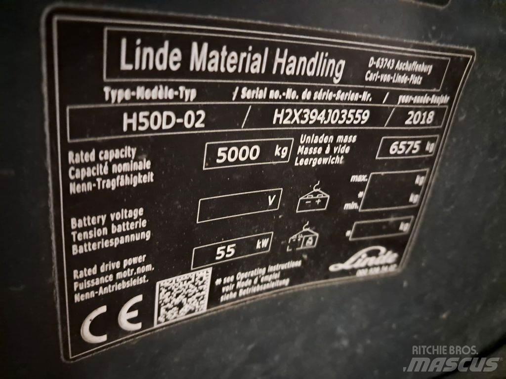 Linde H50D-02 Dízel targoncák