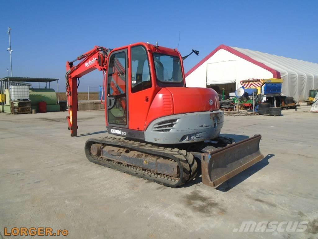 Kubota KX 080-3 Lánctalpas kotrók