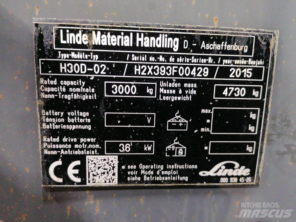 Linde H30D-02 Dízel targoncák