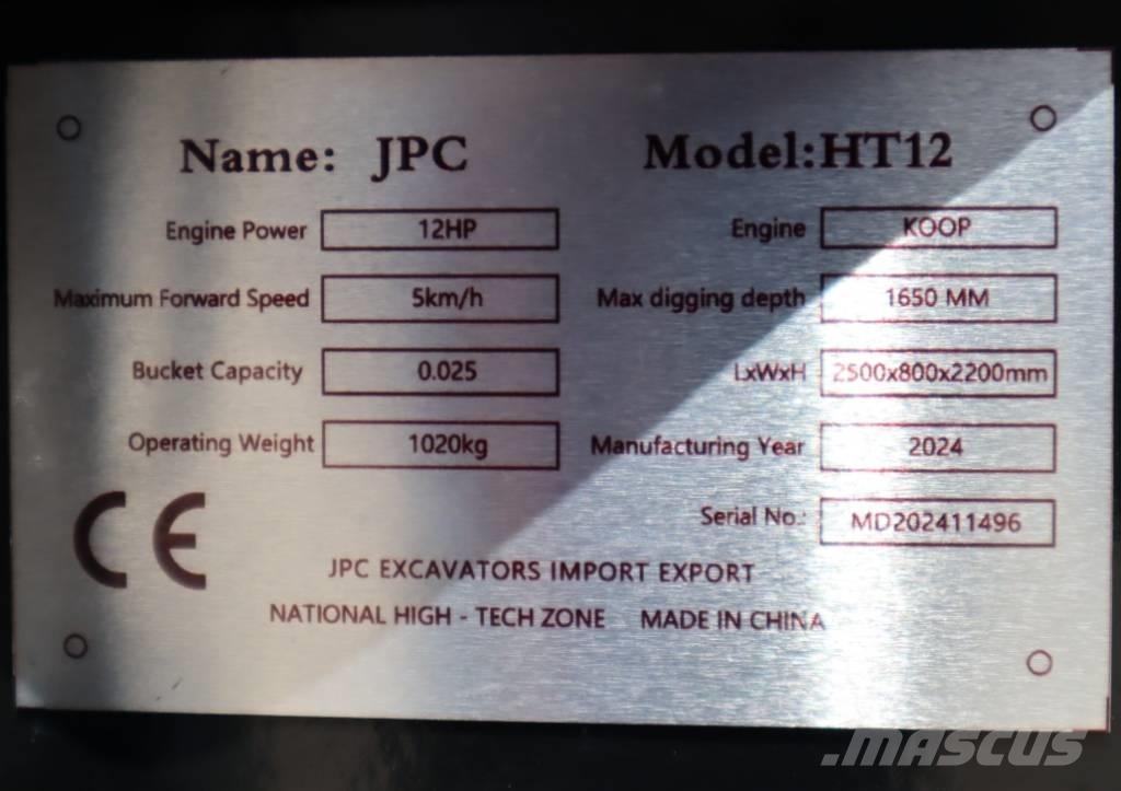 JPC HT 12 Mini kotrók < 7t