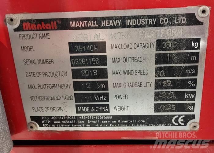 Mantall XE140W Ollós emelők