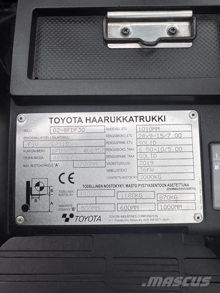 Toyota 02-8 FDF 30 Dízel targoncák