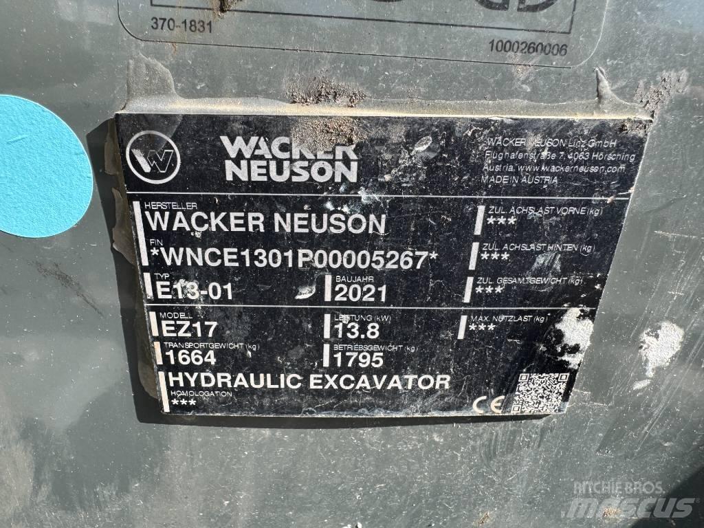 Wacker Neuson EZ17 Lánctalpas kotrók