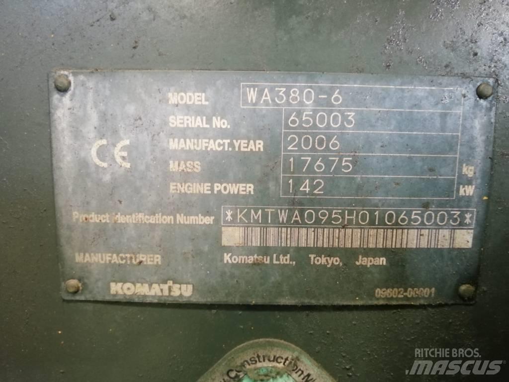 Komatsu WA 380-6 Gumikerekes homlokrakodók