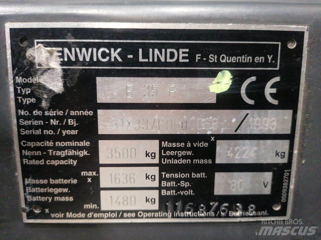 Linde E35P Elektromos targoncák