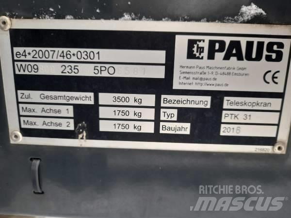 Paus PTK 31 Egyéb daruk