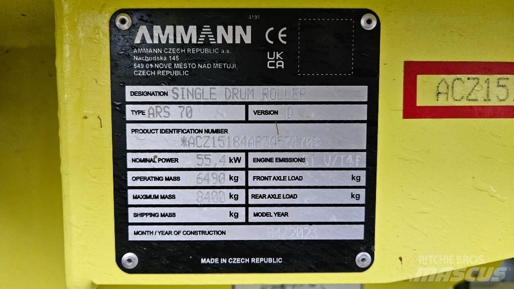 Ammann ARS 70 Ikerdobos hengerek