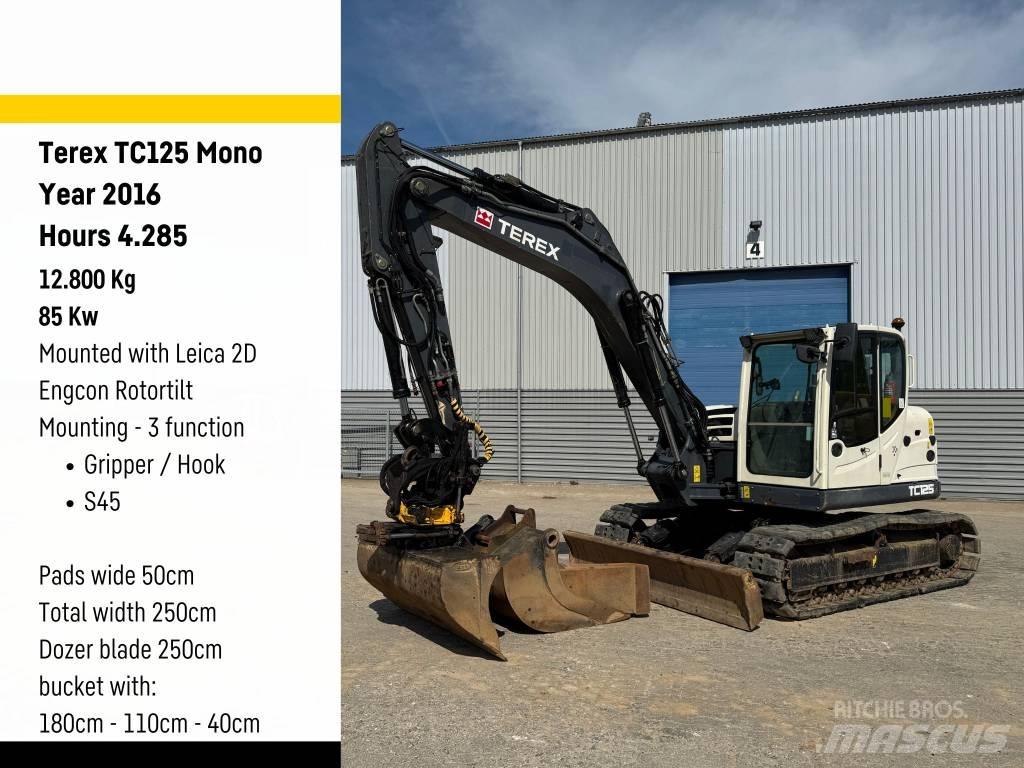 Terex Ecotec TC125 Közepes (midi) kotrók 7 t - 12 t
