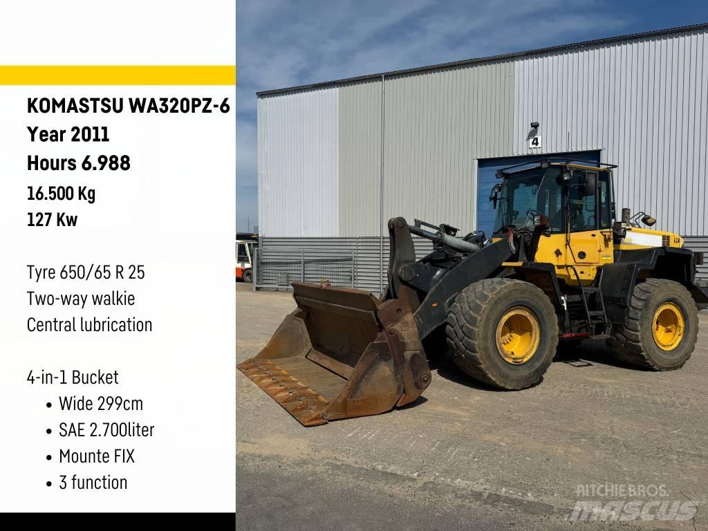 Komatsu WA320PZ-6 Gumikerekes homlokrakodók