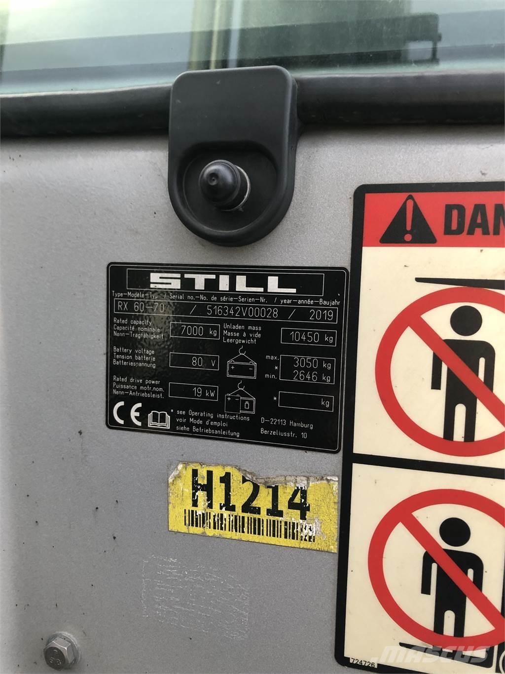 Still RX60-70 Elektromos targoncák